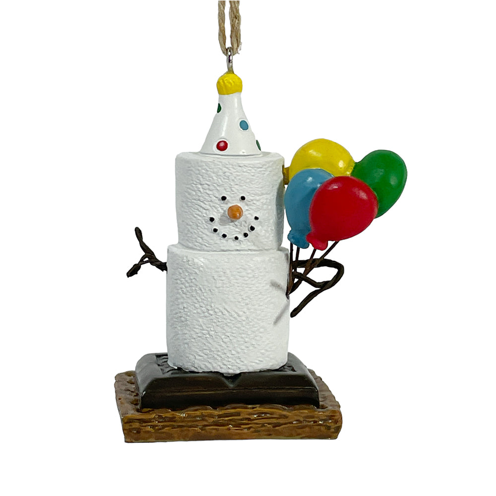 S'mores Happy Birthday Ornament