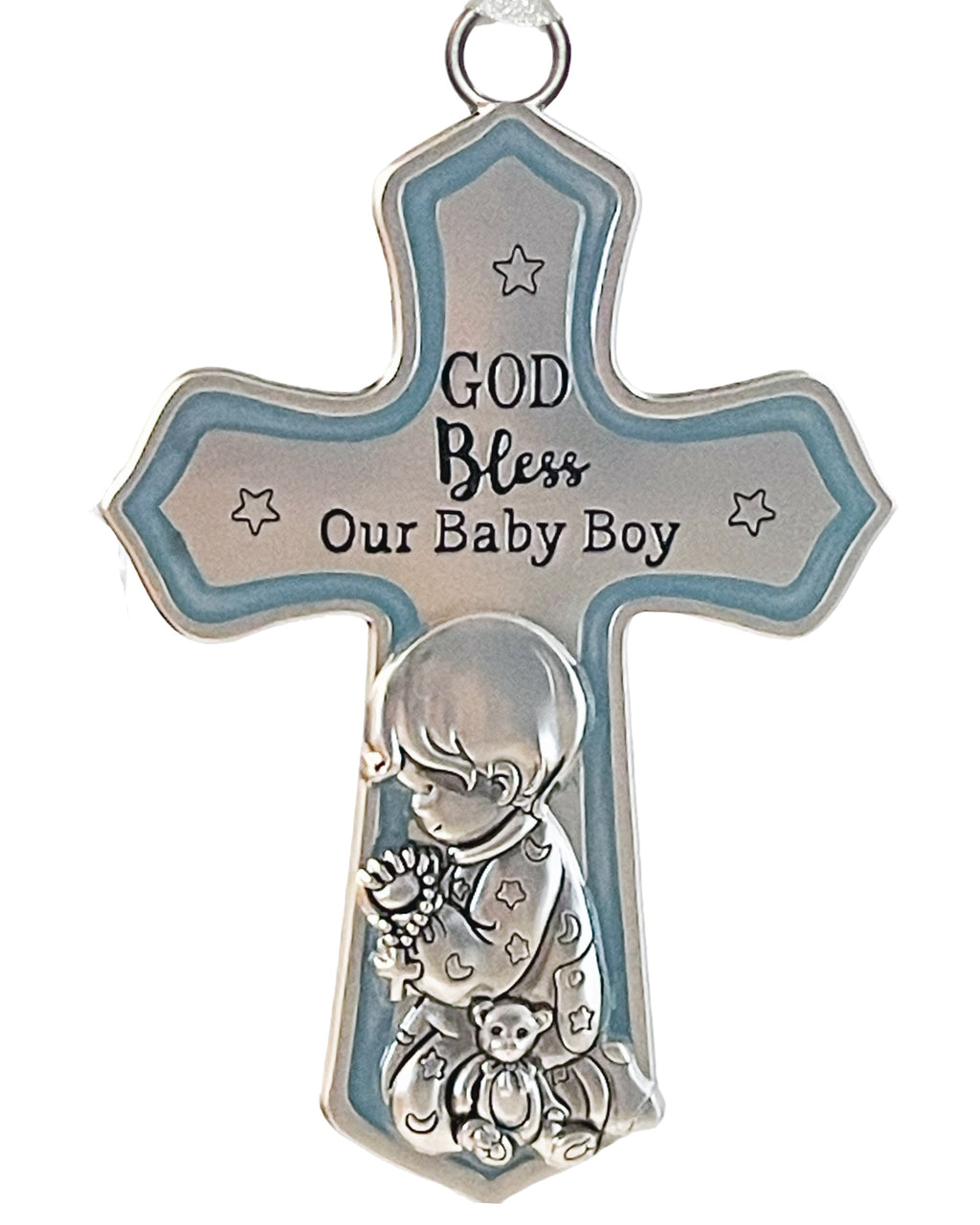 Crib Cross - Baby Boy "God Bless" Set