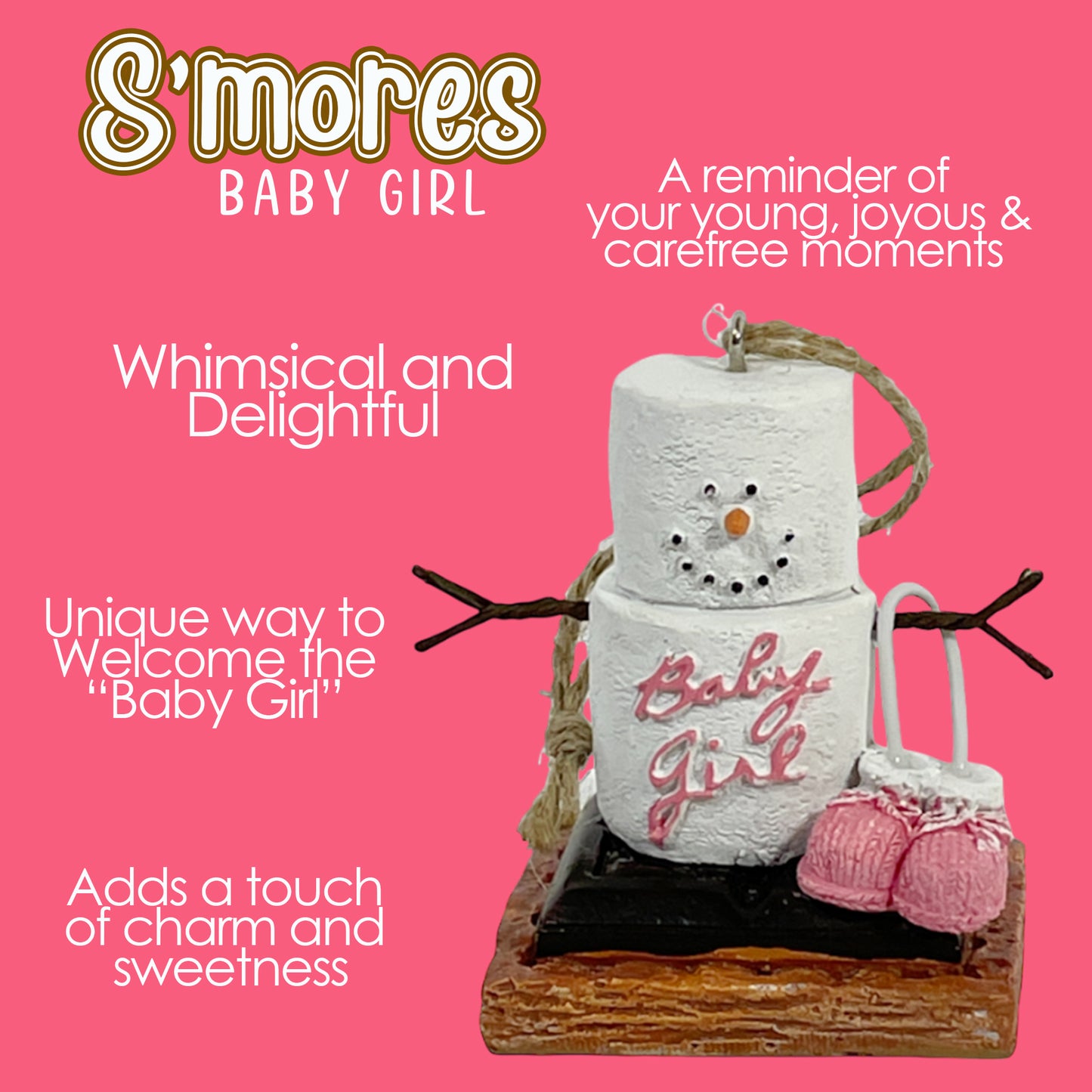 S'mores New Baby Girl Ornament