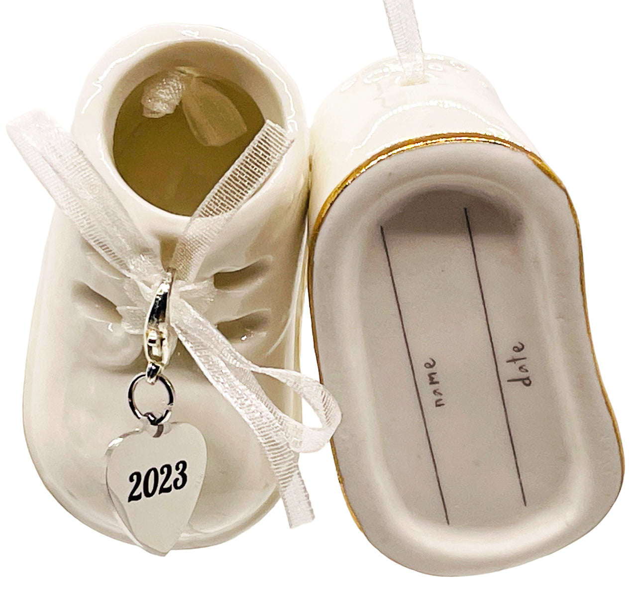 Baby's White Shoe Ornament