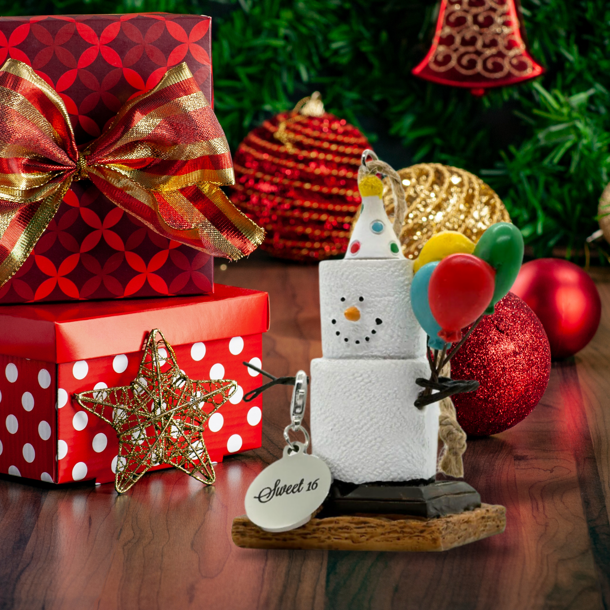 Sweet 16 S'mores Ornament -  Happy Birthday