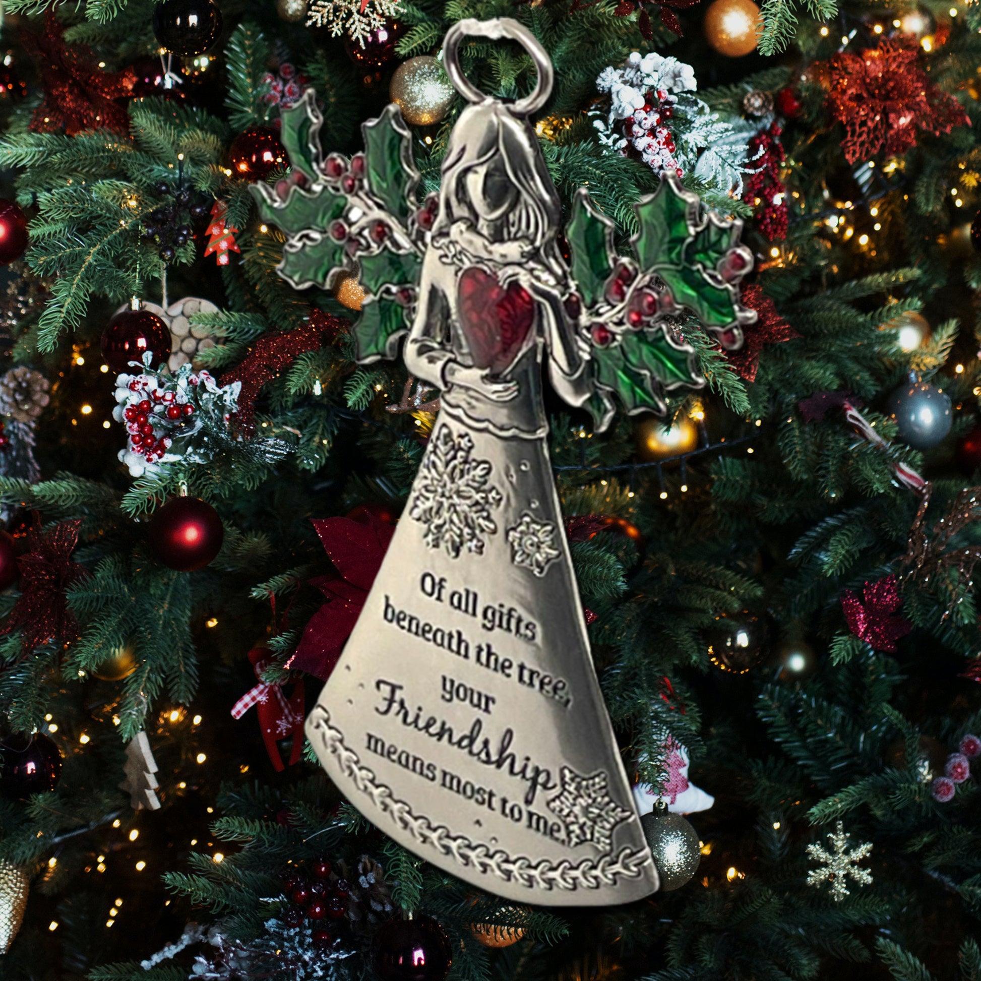Friends Angel Ornament - Friendship Means the Most
