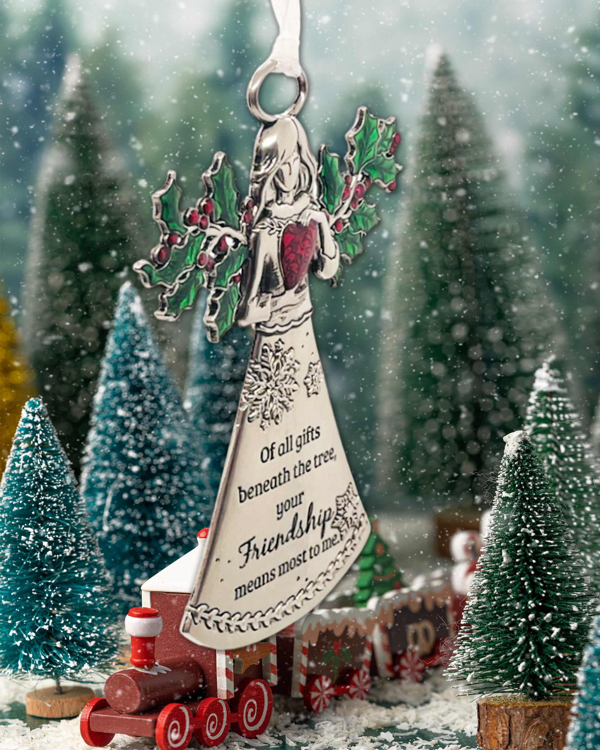 Friends Angel Ornament - Friendship Means the Most