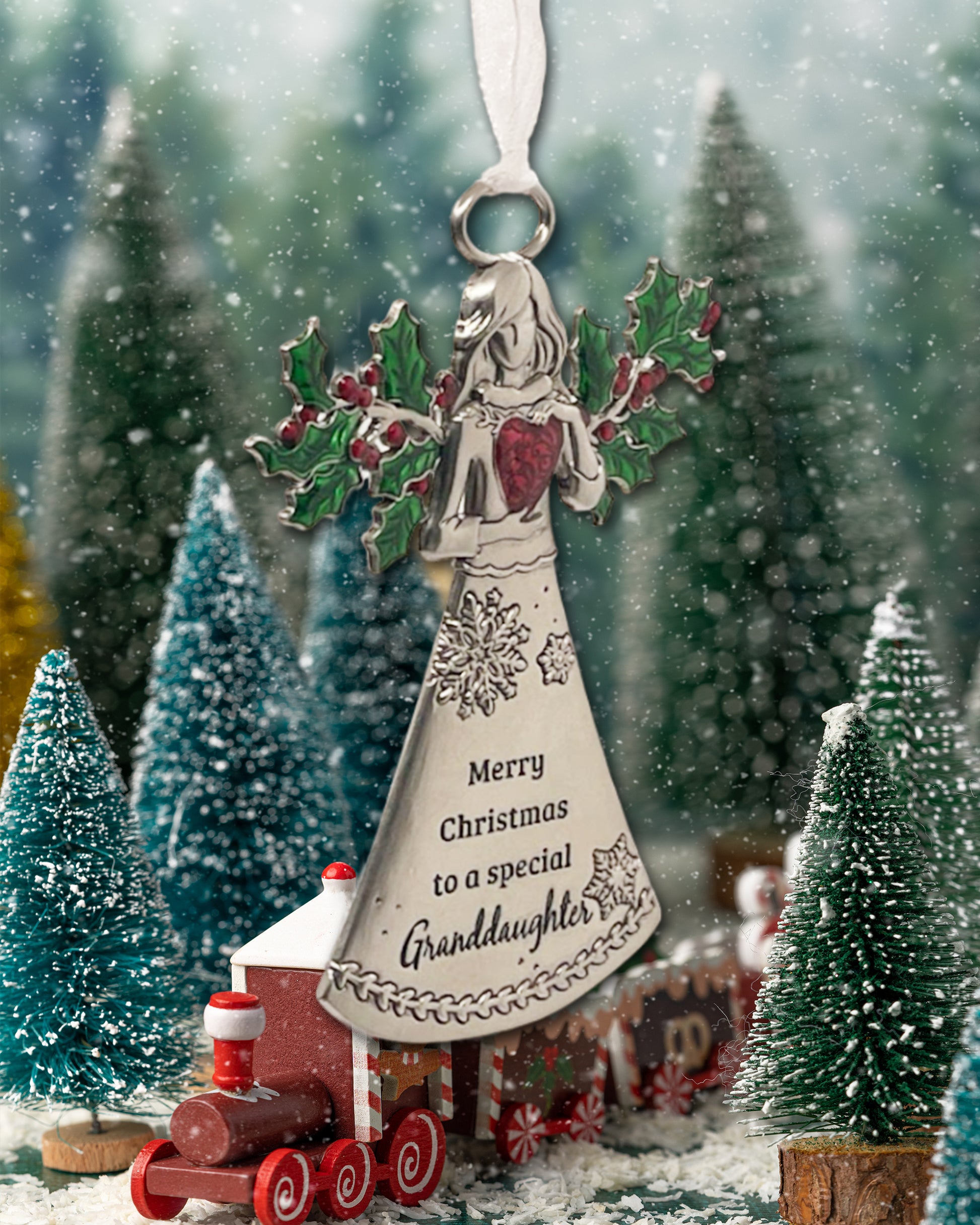 Granddaughter Angel Ornament - Merry Christmas
