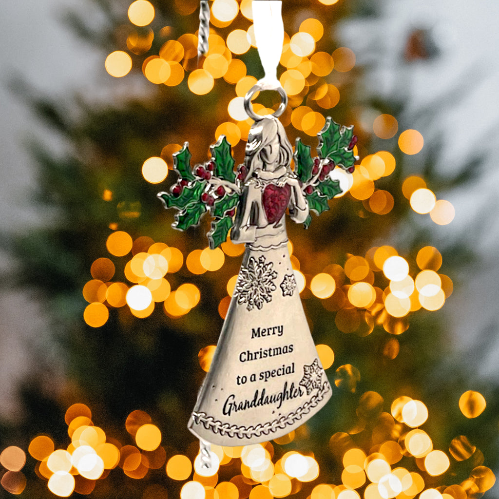 Granddaughter Angel Ornament - Merry Christmas