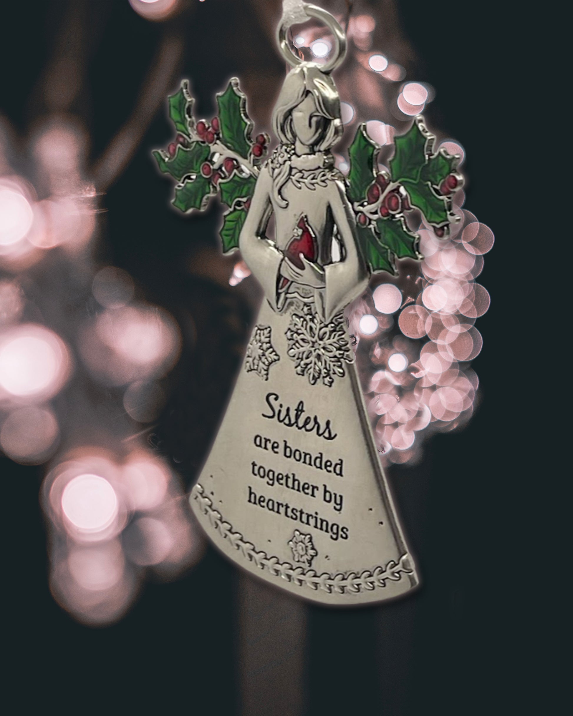 Sisters Ornament - Bonded by Heartstrings