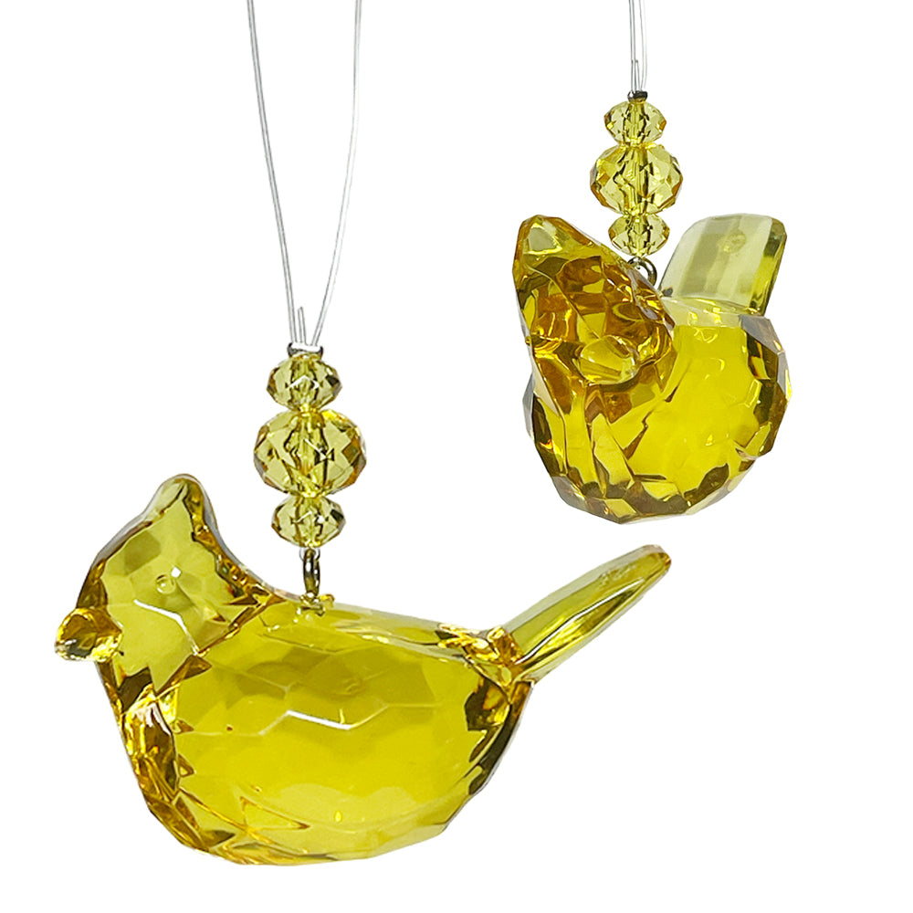 Yellow Cardinal of Hope Ornament