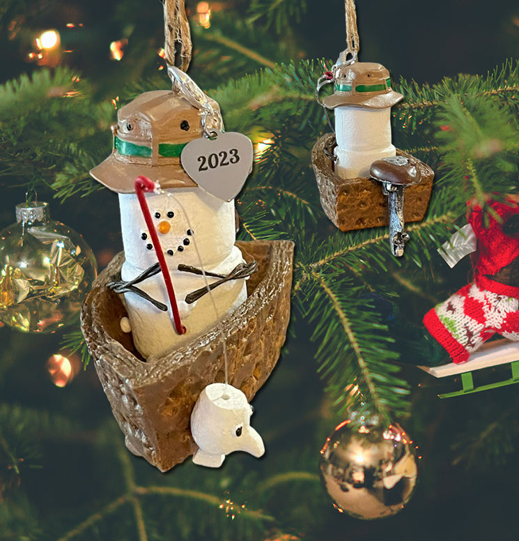 S'mores Fishing Ornament dated 2023