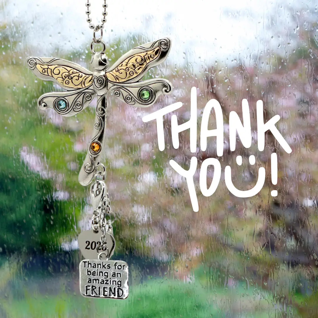 2025 Friend Car Charm Ornament - Amazing Friend Dragonfly