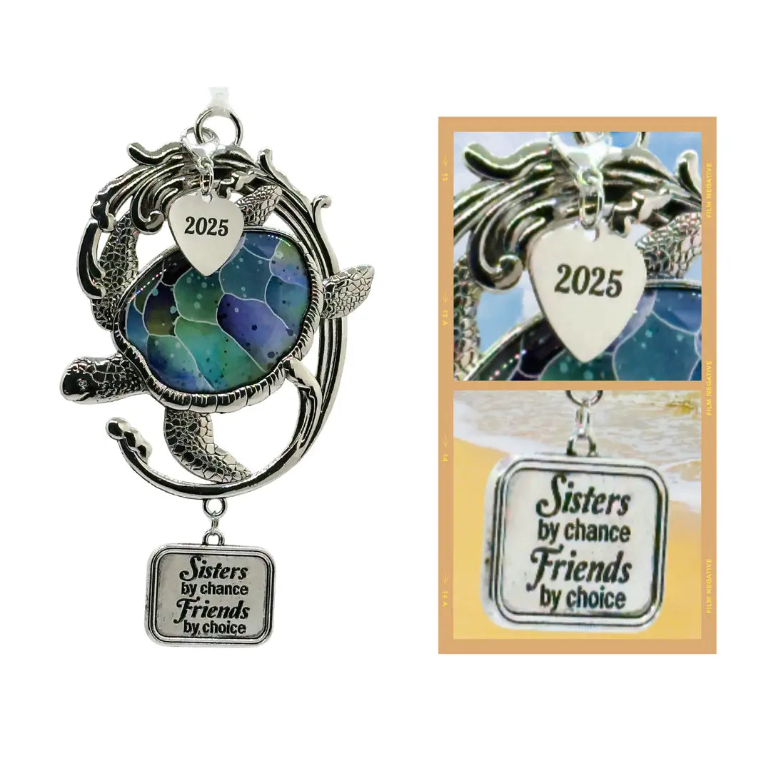 2025 Sisters Ornament - Turtle Friendship