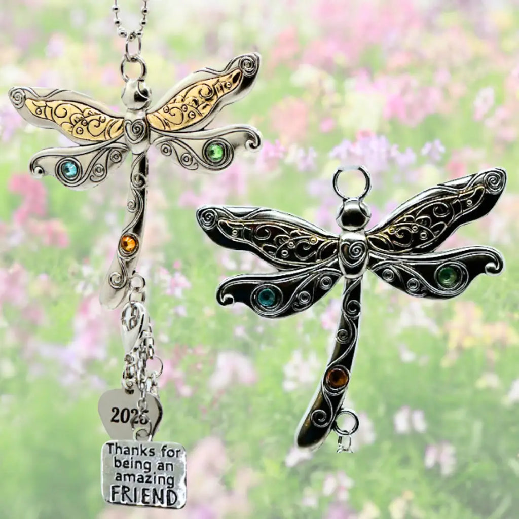 2025 Friend Car Charm Ornament - Amazing Friend Dragonfly