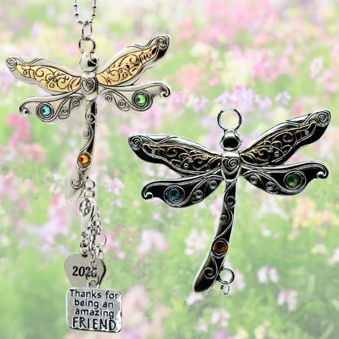 2025 Friend Car Charm Ornament - Amazing Friend Dragonfly