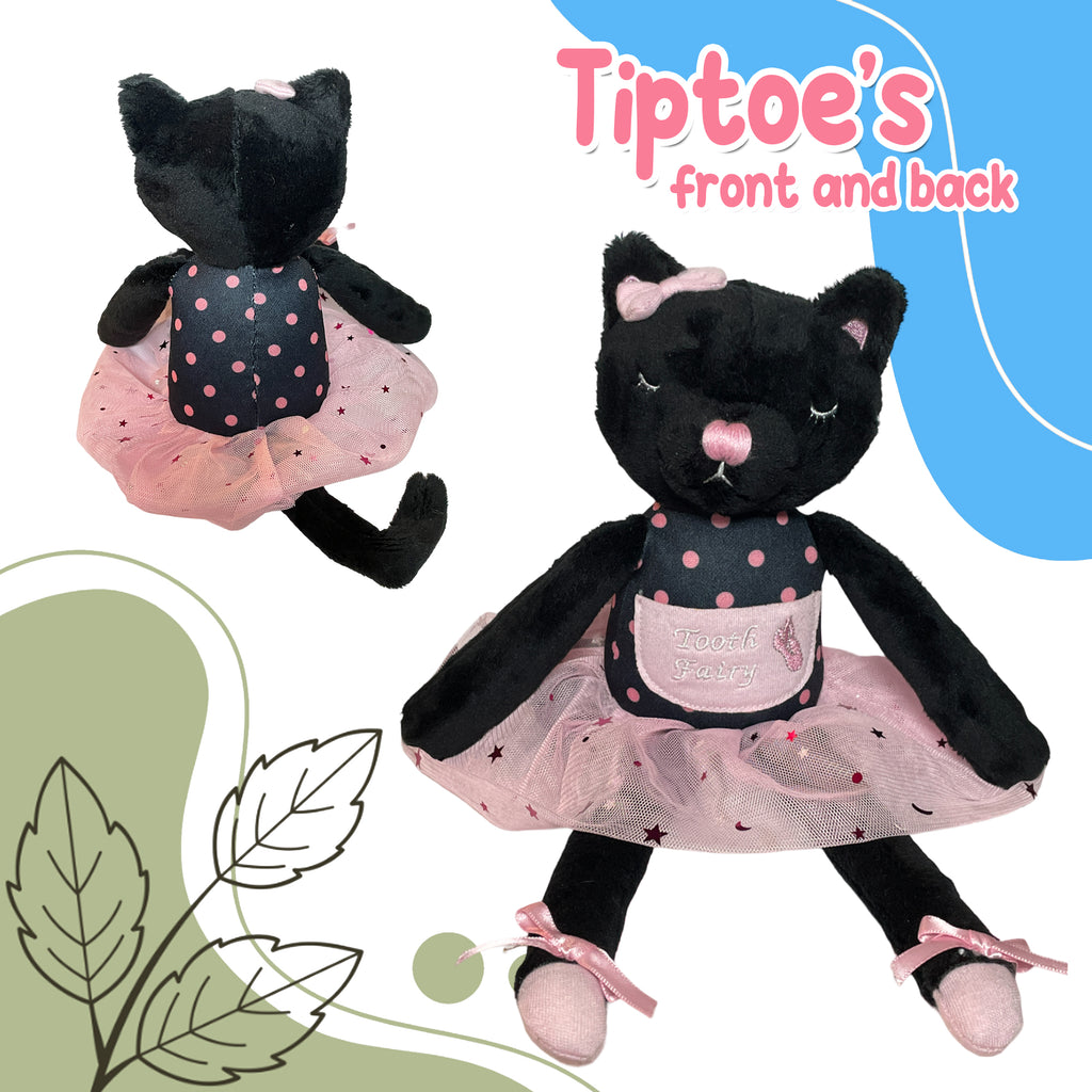 Plush Tooth Fairy - Tip-Toe the Cat Ballerina