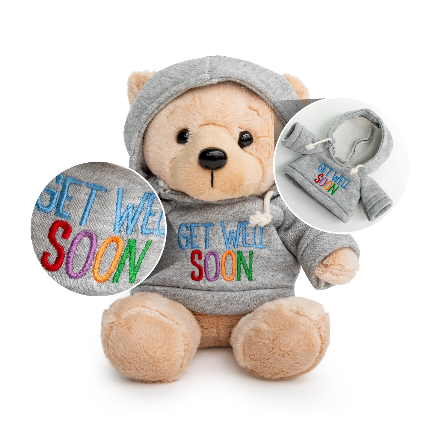 Elskandi Plush Pals Get Well Soon Bear and Goodbye Tonsils Book