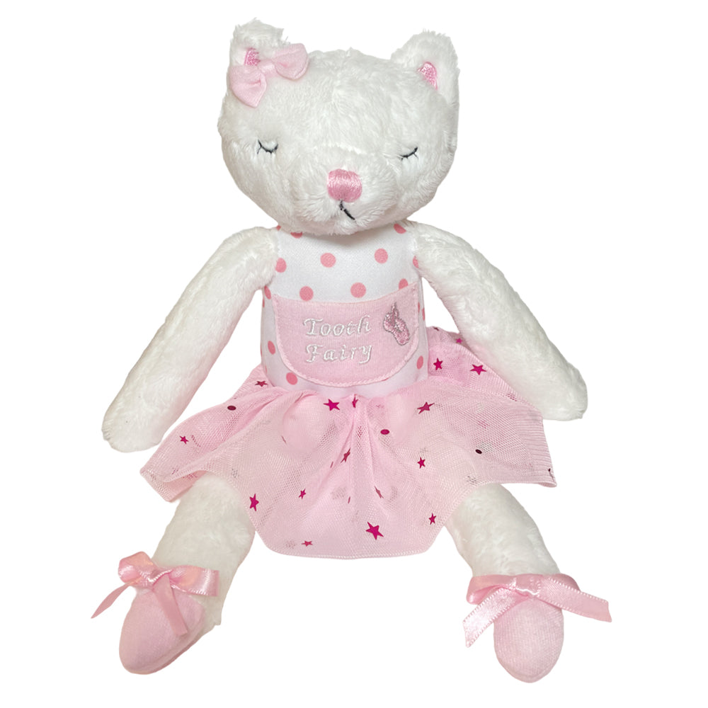 Elskandi Plush Pals Caterina The Cat Ballerina Tooth Fairy Pillow