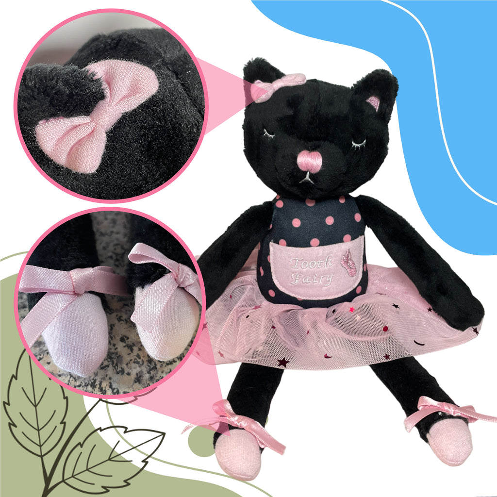 Plush Tooth Fairy - Tip-Toe the Cat Ballerina