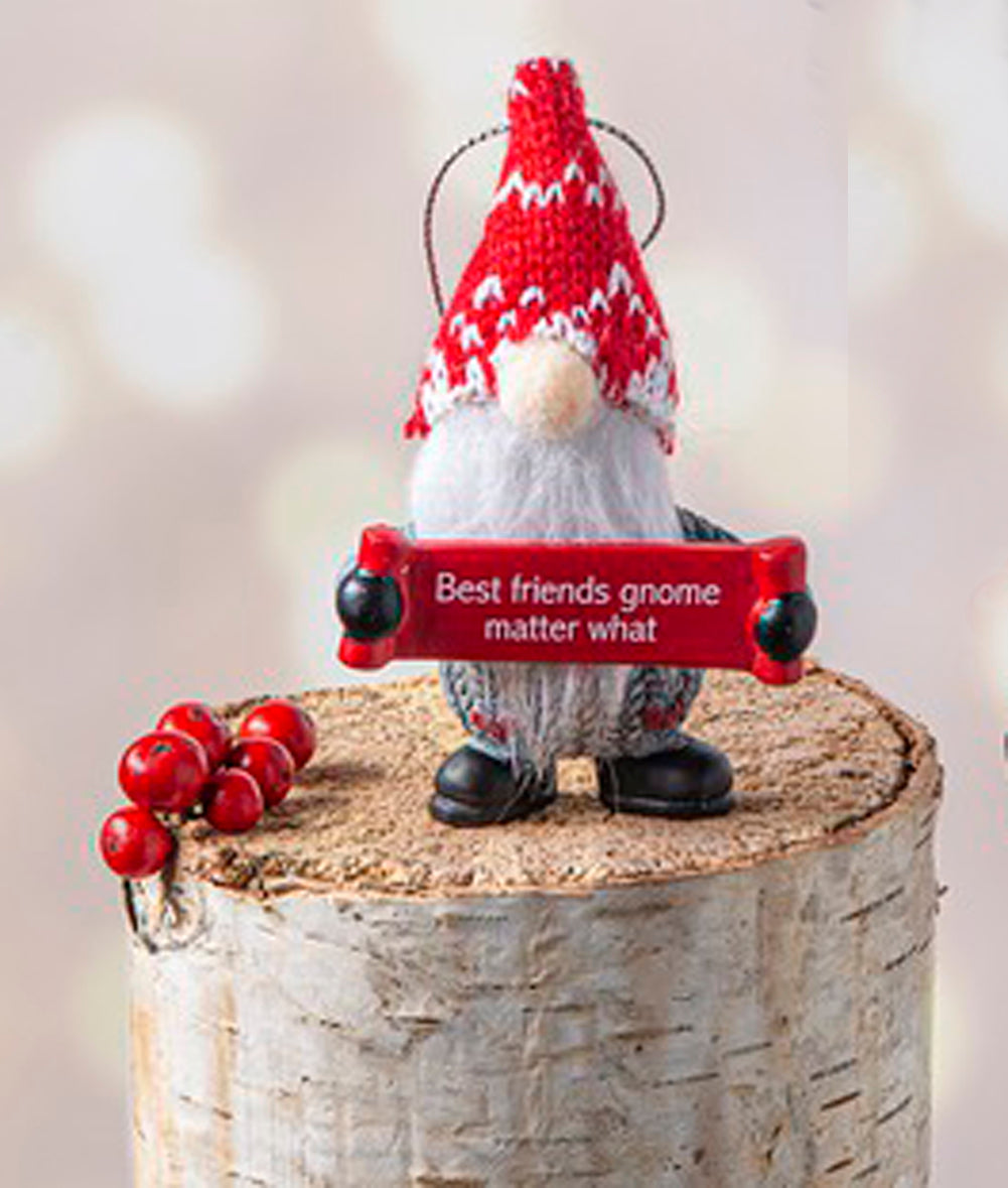 Gnome Ornament - Best Friends
