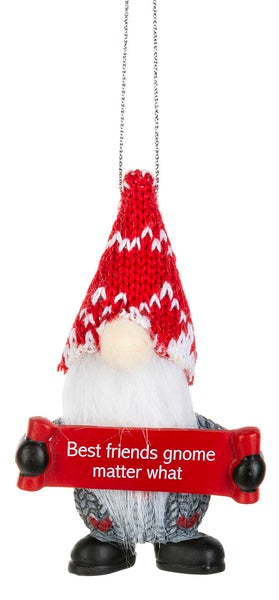 Gnome Best Friends Gnome Matter What Ornament