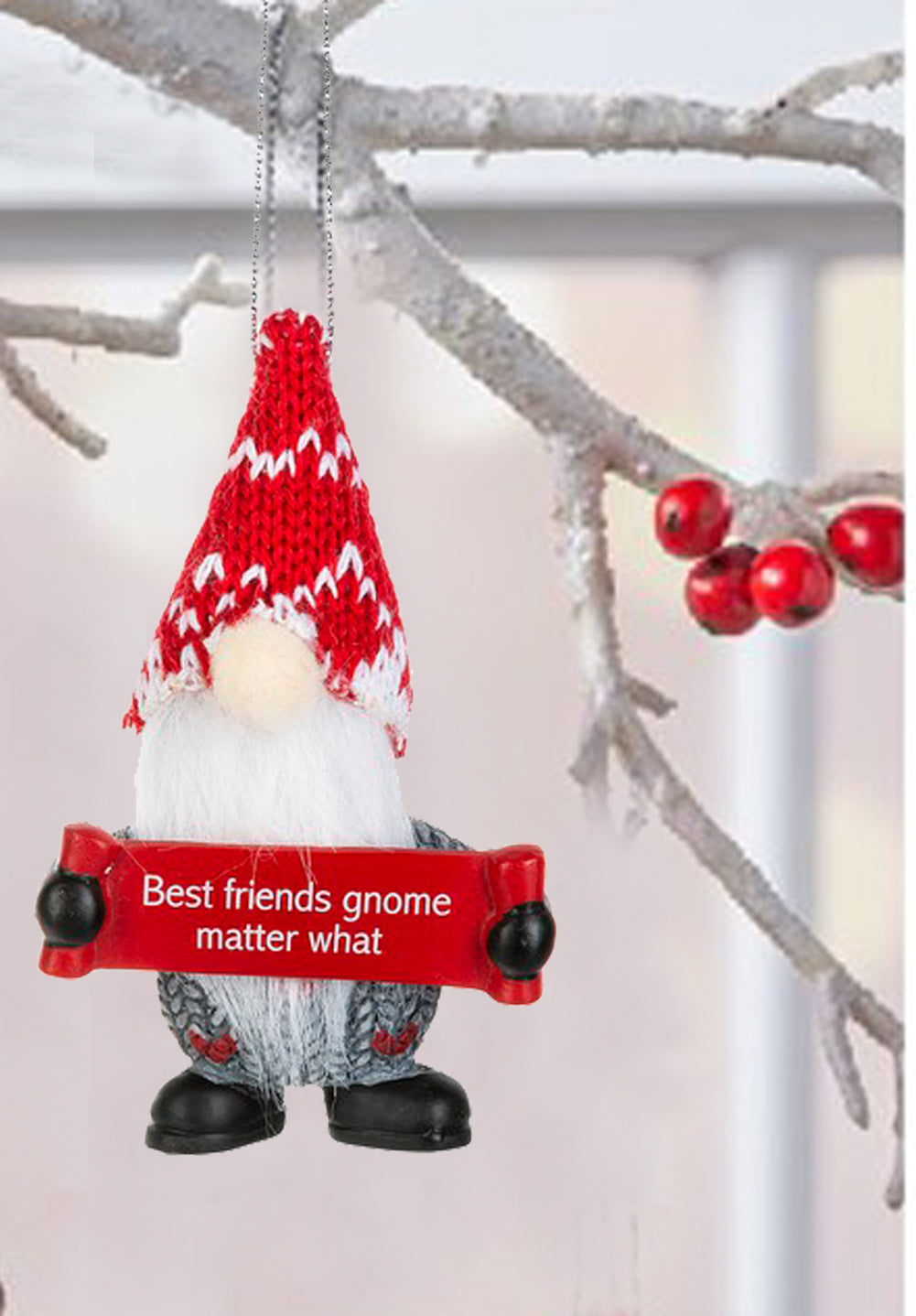 Gnome Ornament - Best Friends