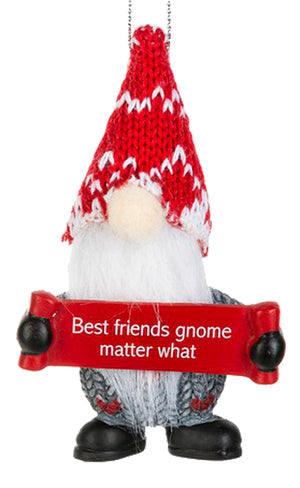 Gnome Ornament - Best Friends