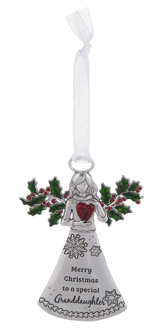 Granddaughter Angel Ornament - Merry Christmas