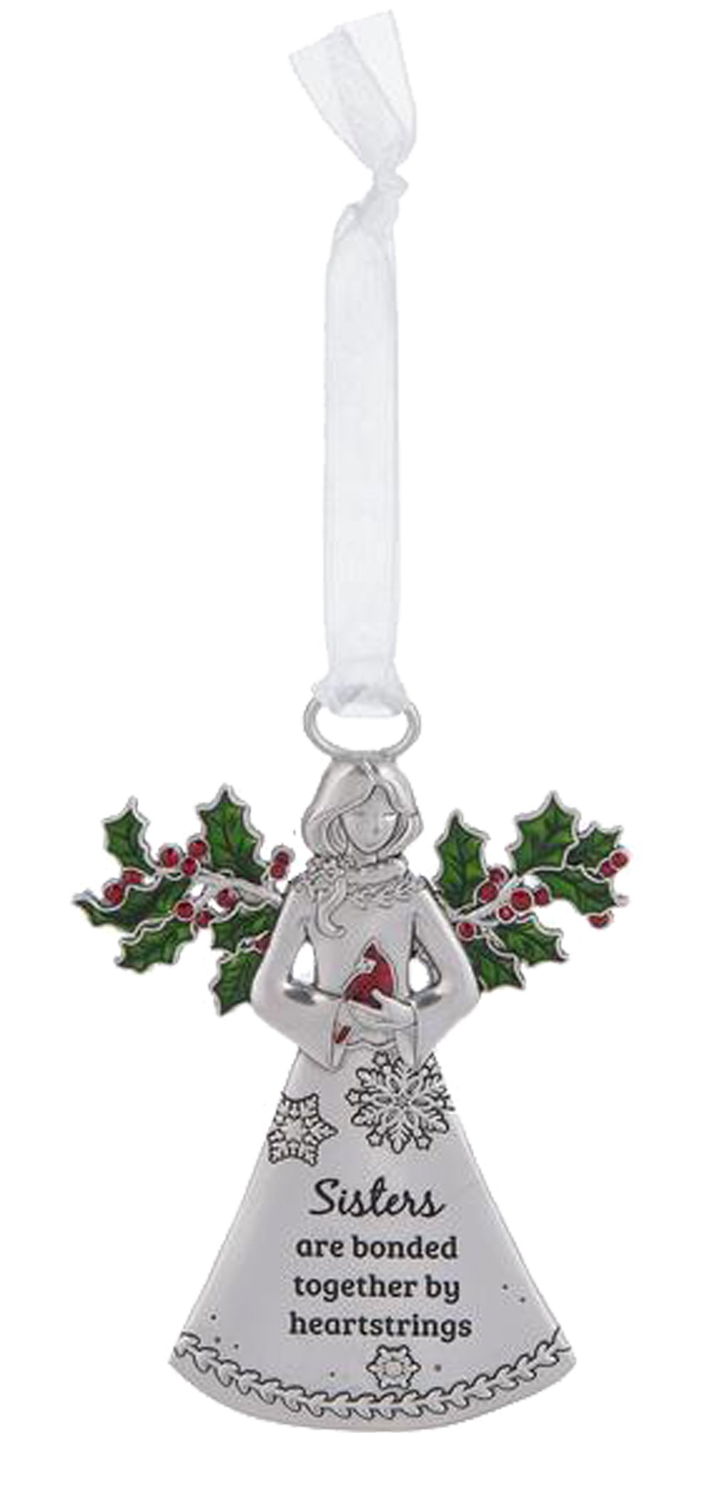 Sisters are Bonded Together by Heartstrings Ornament