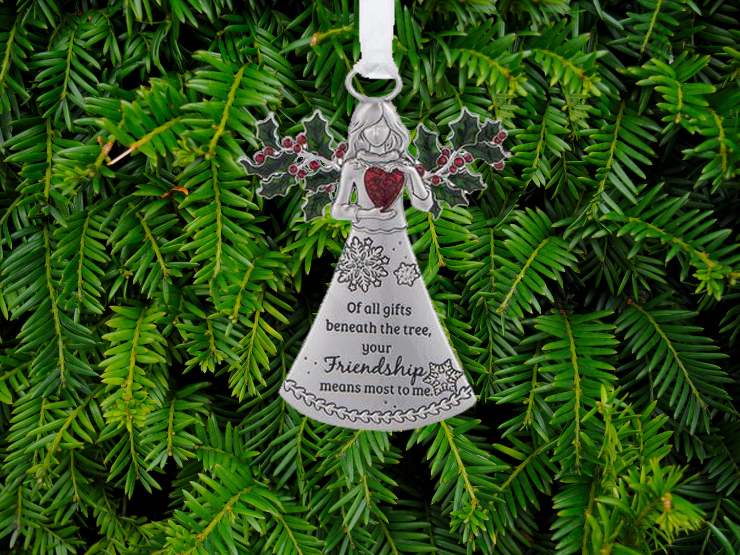 Friends Angel All Gifts Beneath The Tree, Your Friendship Means The Most to Me Ornament