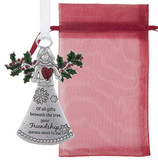 Friends Angel All Gifts Beneath The Tree, Your Friendship Means The Most to Me Ornament