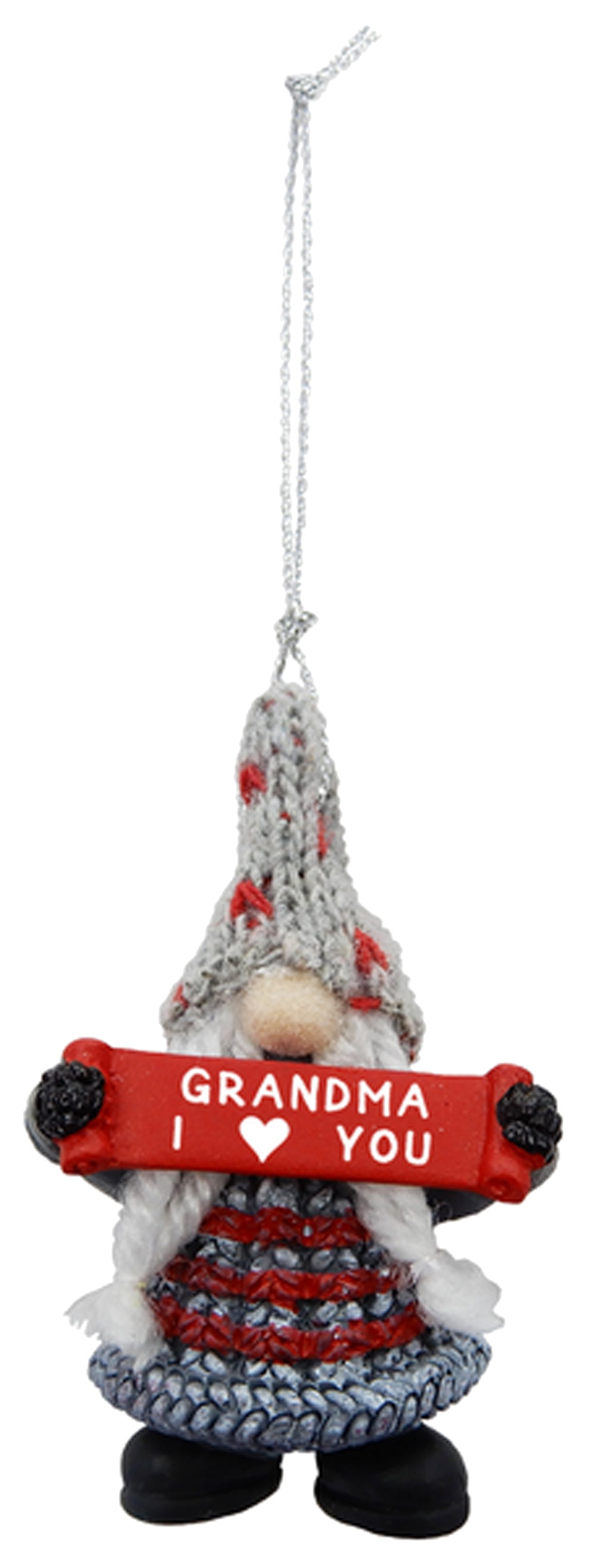 Gnome Grandma I Heart You Holiday Gnome Ornament