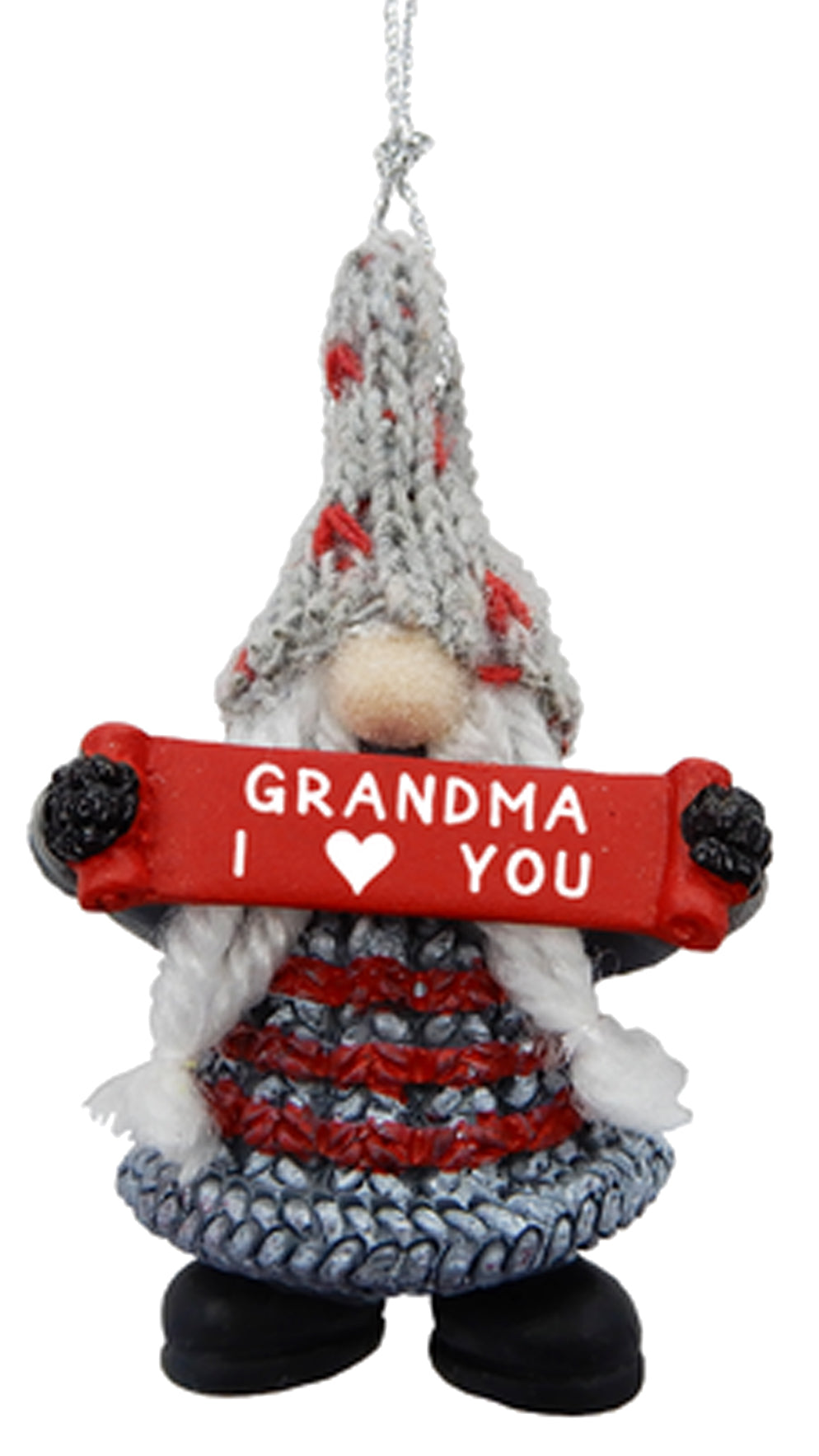 Gnome Grandma I Heart You Holiday Gnome Ornament