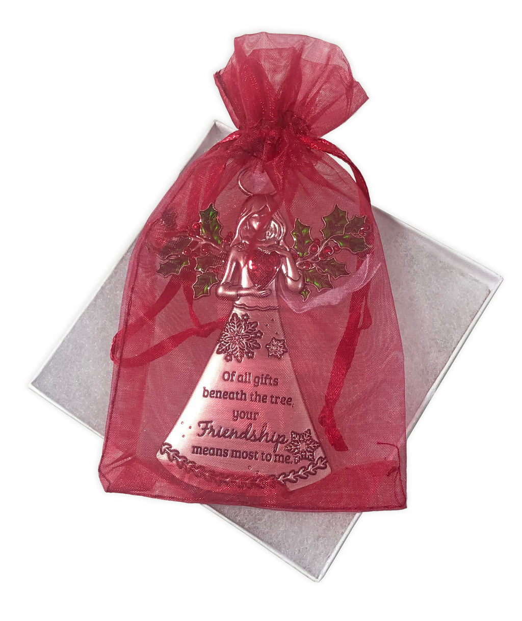 Friends Angel Ornament - Friendship Means the Most