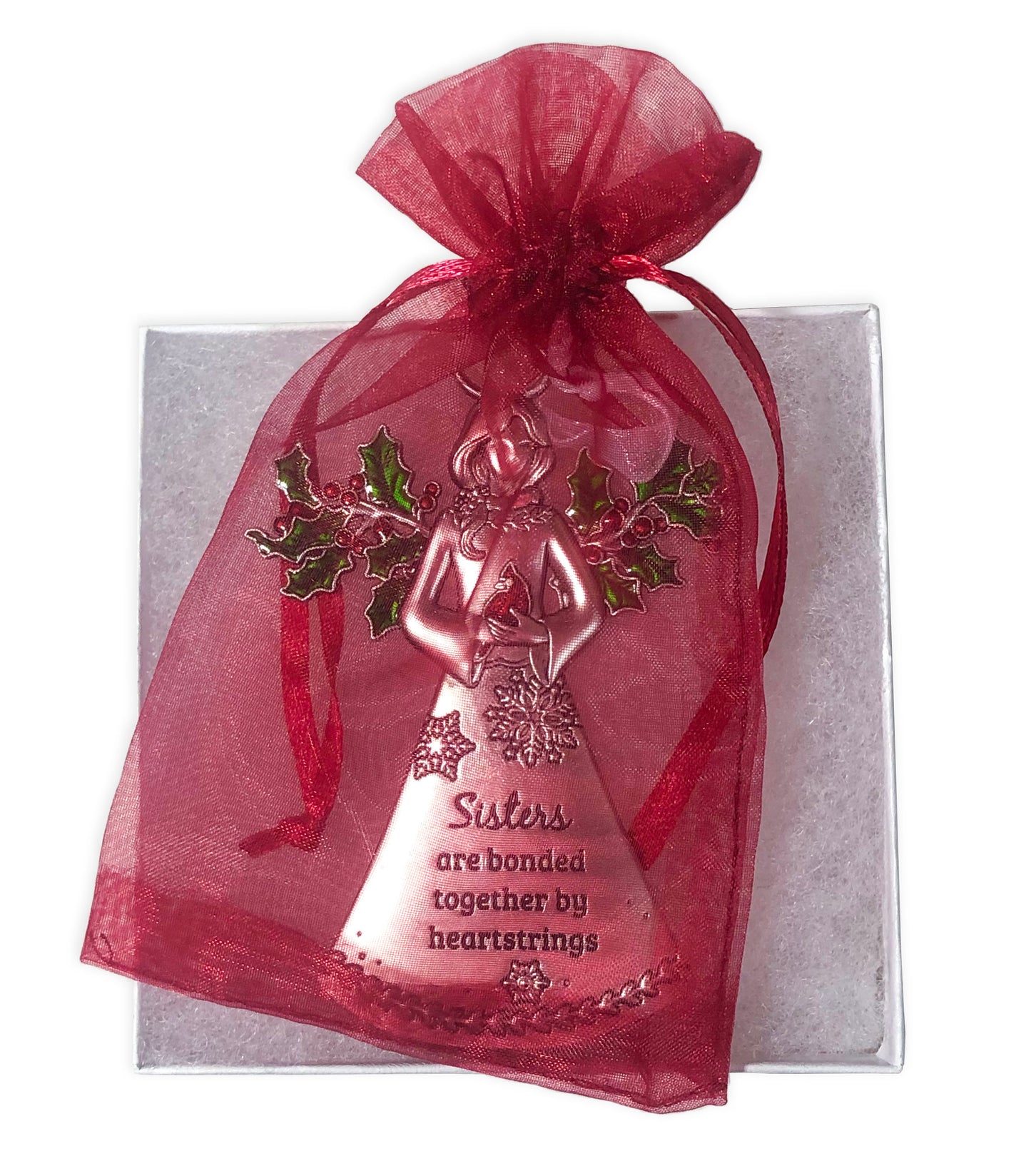 Sisters are Bonded Together by Heartstrings Ornament